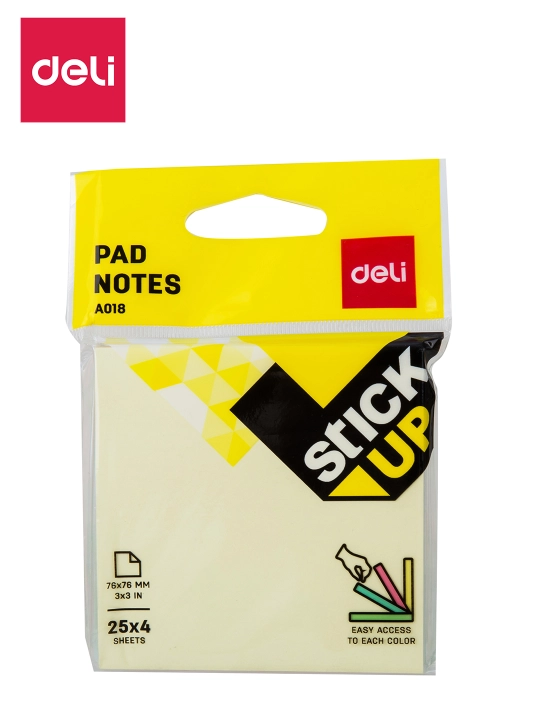 Стикеры 76х76 EasyPad (4цв) 01802 Deli, 01802-EA  - 