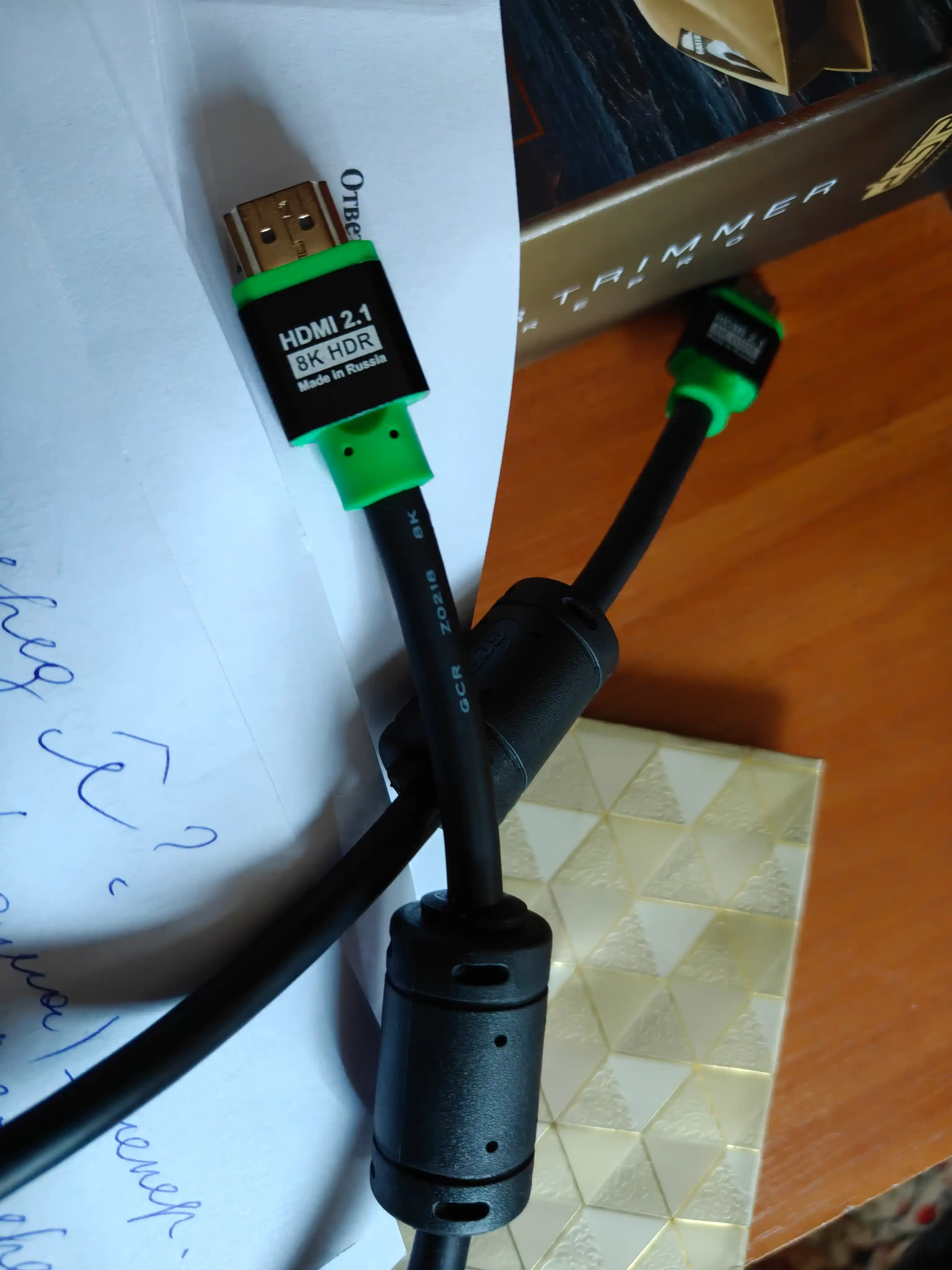 PS5 Xbox Apple TV 0.5m / 1m / 2m uchun Kabel HDMI 2.1 GCR 8K 60Hz ferrit filtrlari