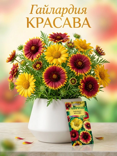 Семена Гайлардия Красава, смесь, 0,1г, Гавриш, Цветочная коллекция — GAVRISH-GV00035