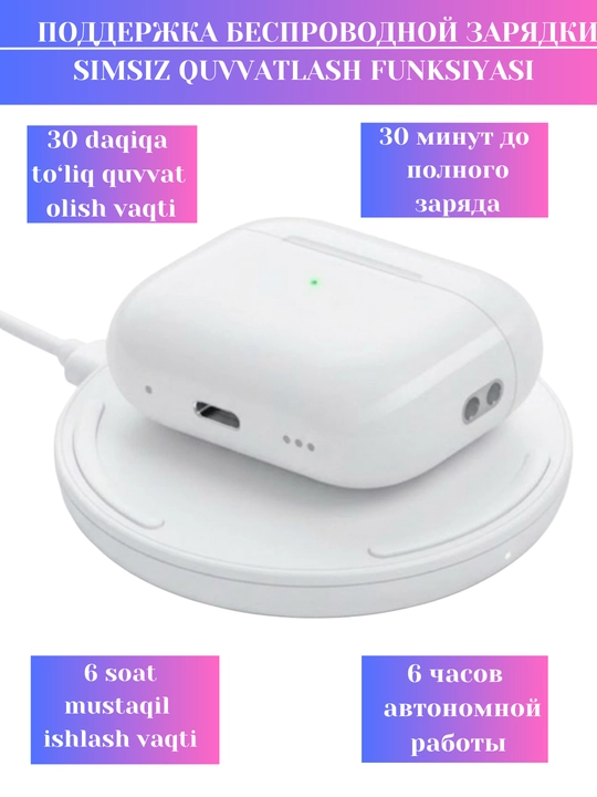 Android va iPhone uchun PODS Pro2 simsiz quloqchinlari