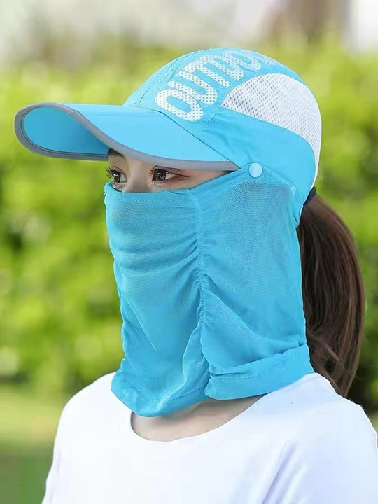 Yuz va bo‘yin himoyasi bilan quyoshdan himoya beysbolka