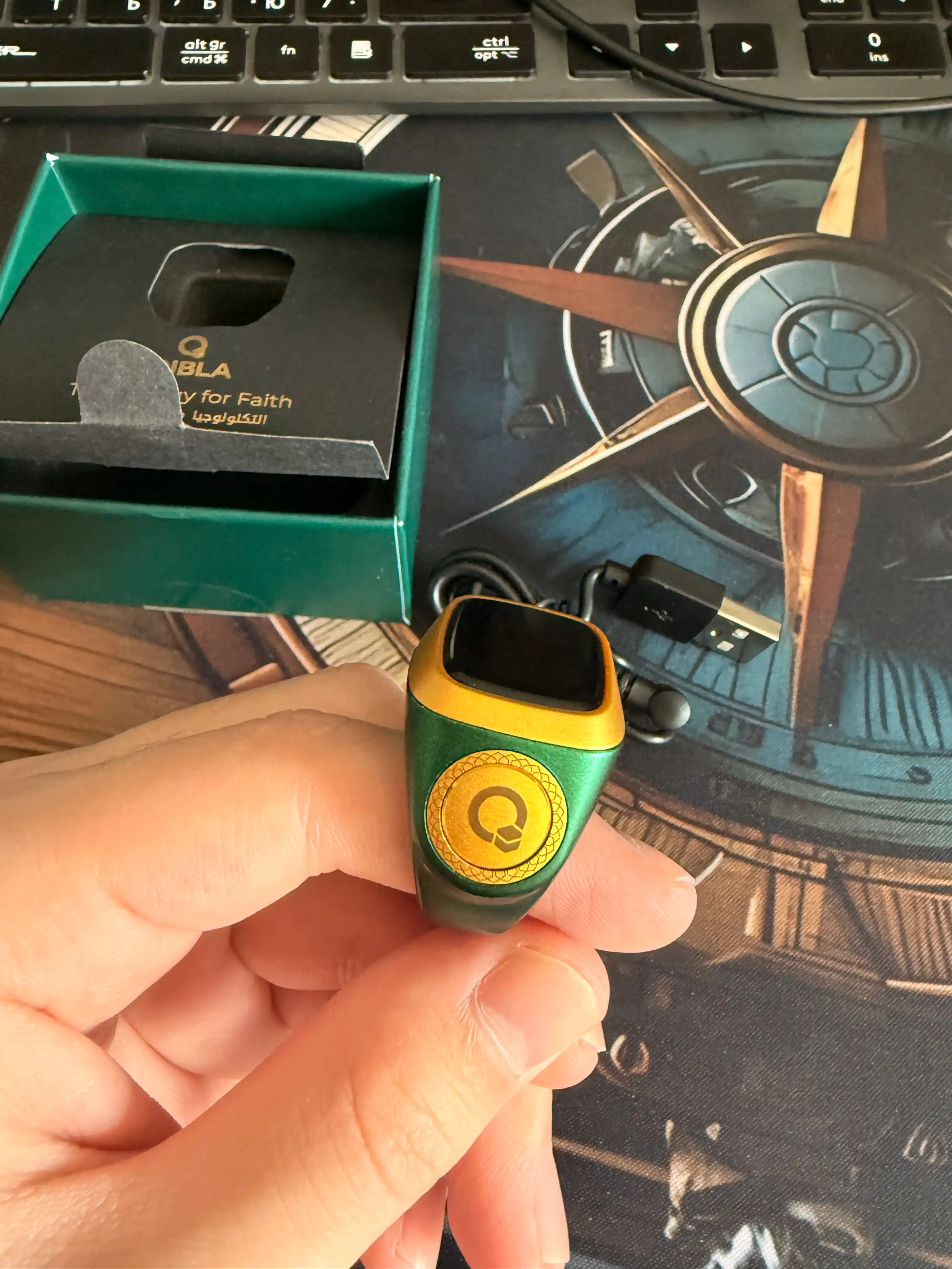 Умное - кольцо для зикра, электронные четки Zikr Ring Lite IQIBLA UMEOX