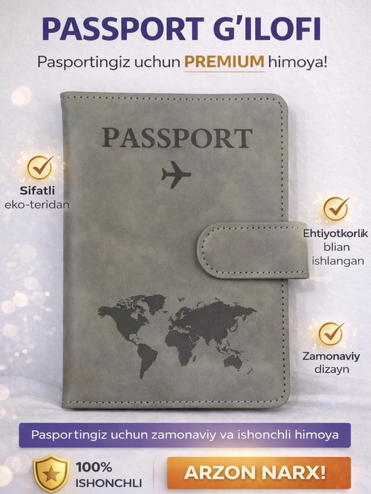 Xalqaro pasport uchun g'ilof - 