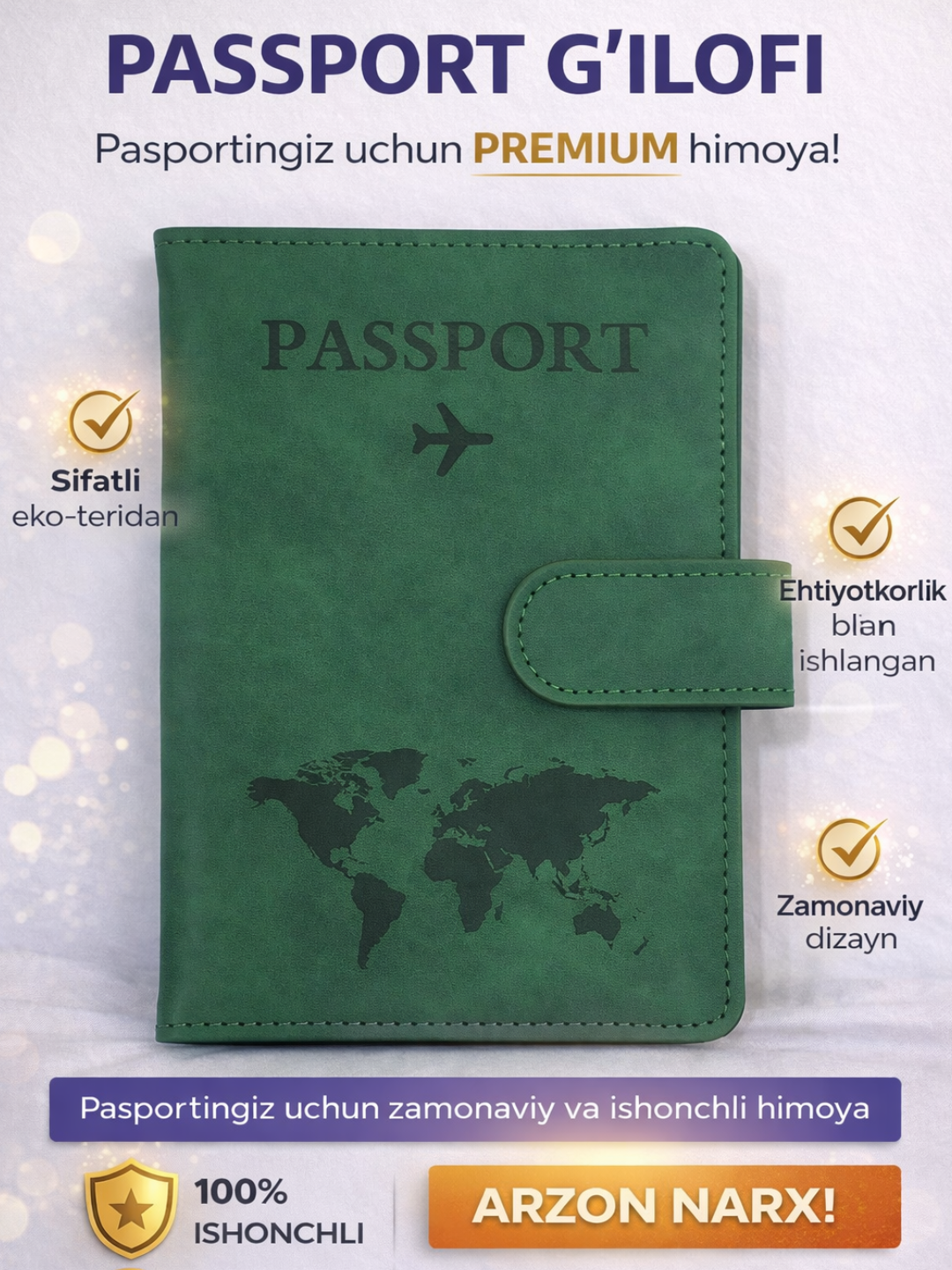 Xalqaro pasport uchun g'ilof - 