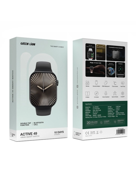 Ultra Active aqilli soat Green Lion, 10 kungacha quvvat