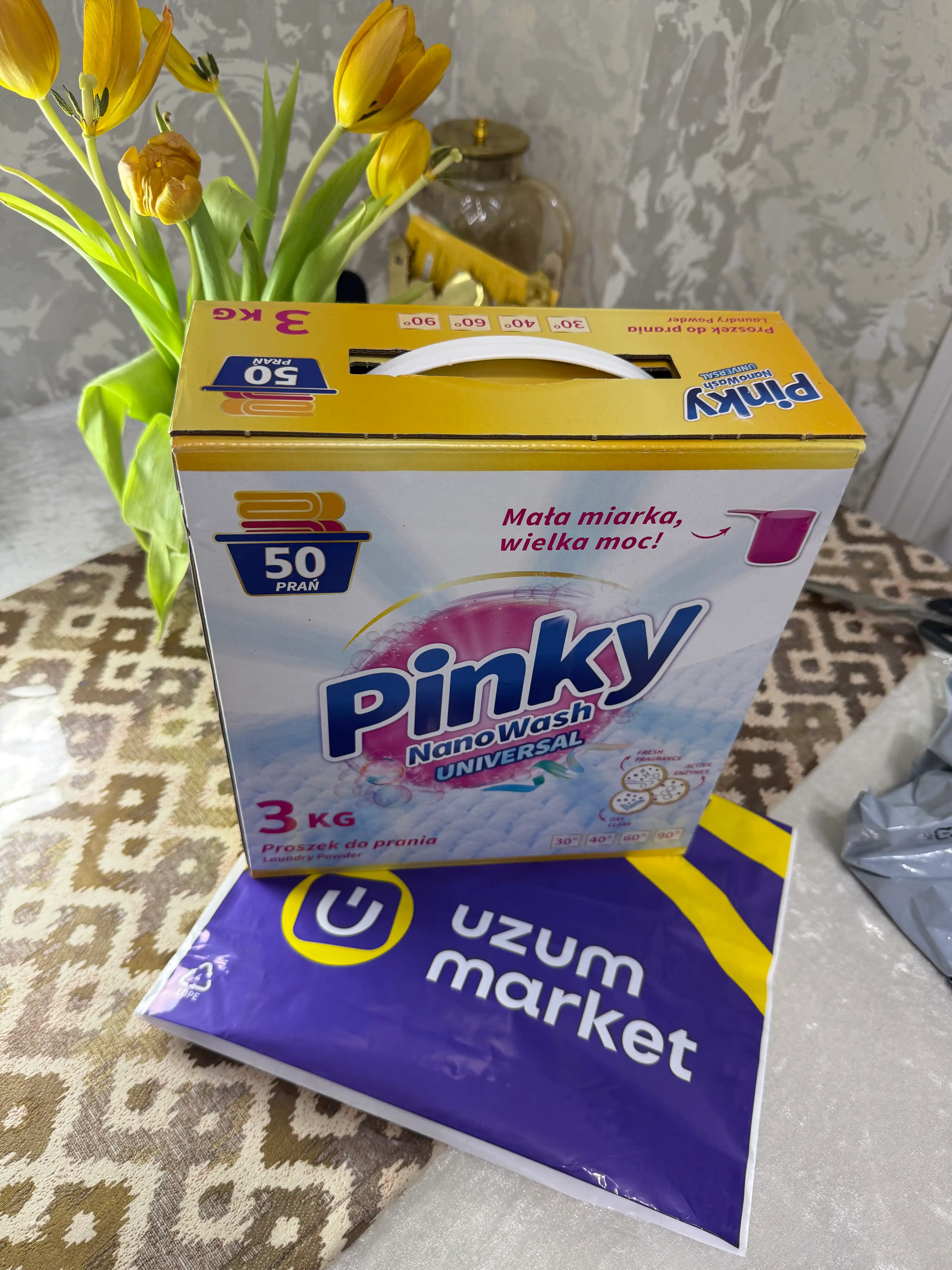 Pinky NanoWash konsentrat kir yuvish kukuni rangli/oq, 3/6 kg