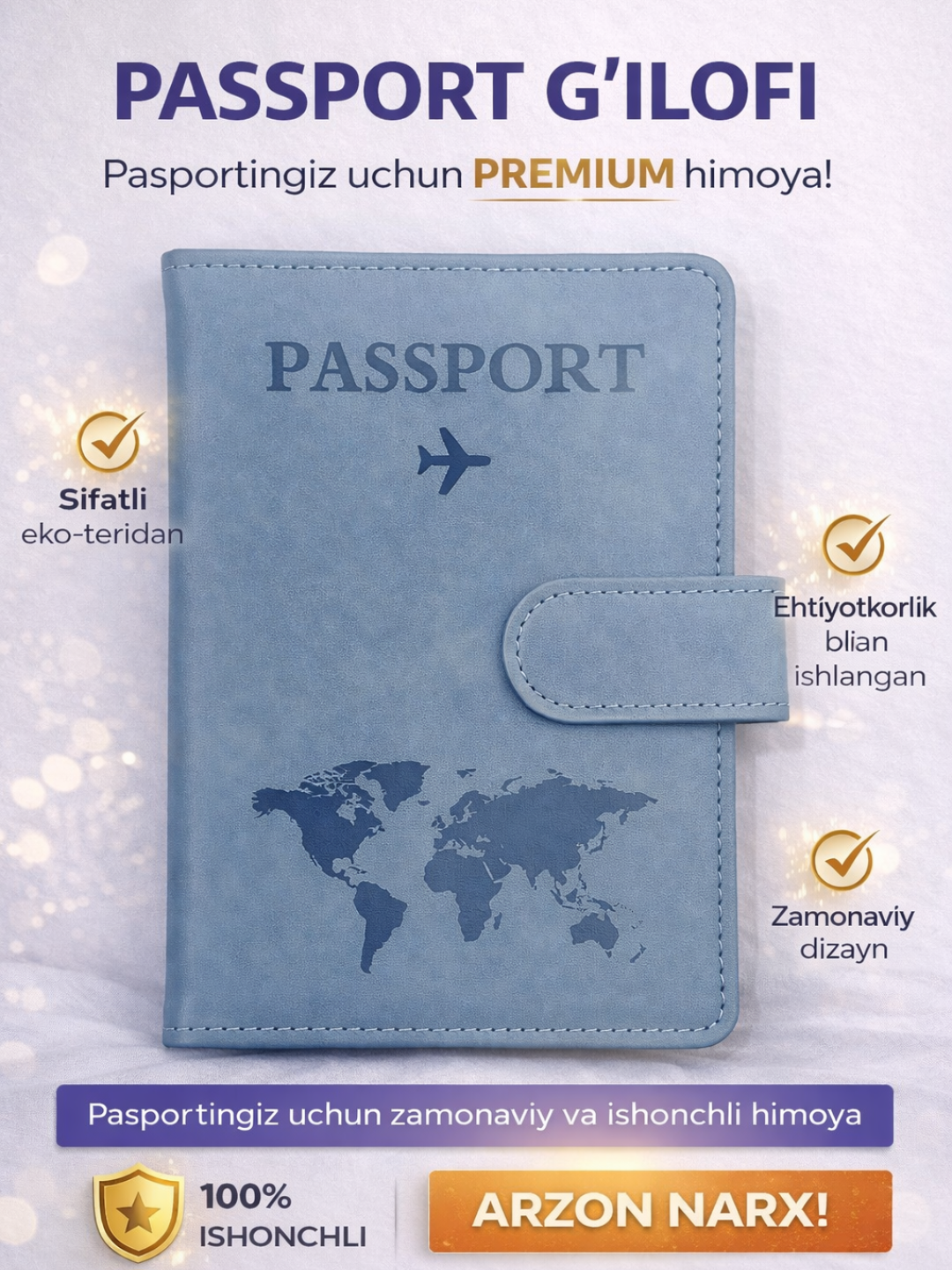 Xalqaro pasport uchun g'ilof - 