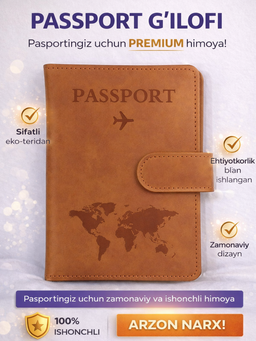 Xalqaro pasport uchun g'ilof - 