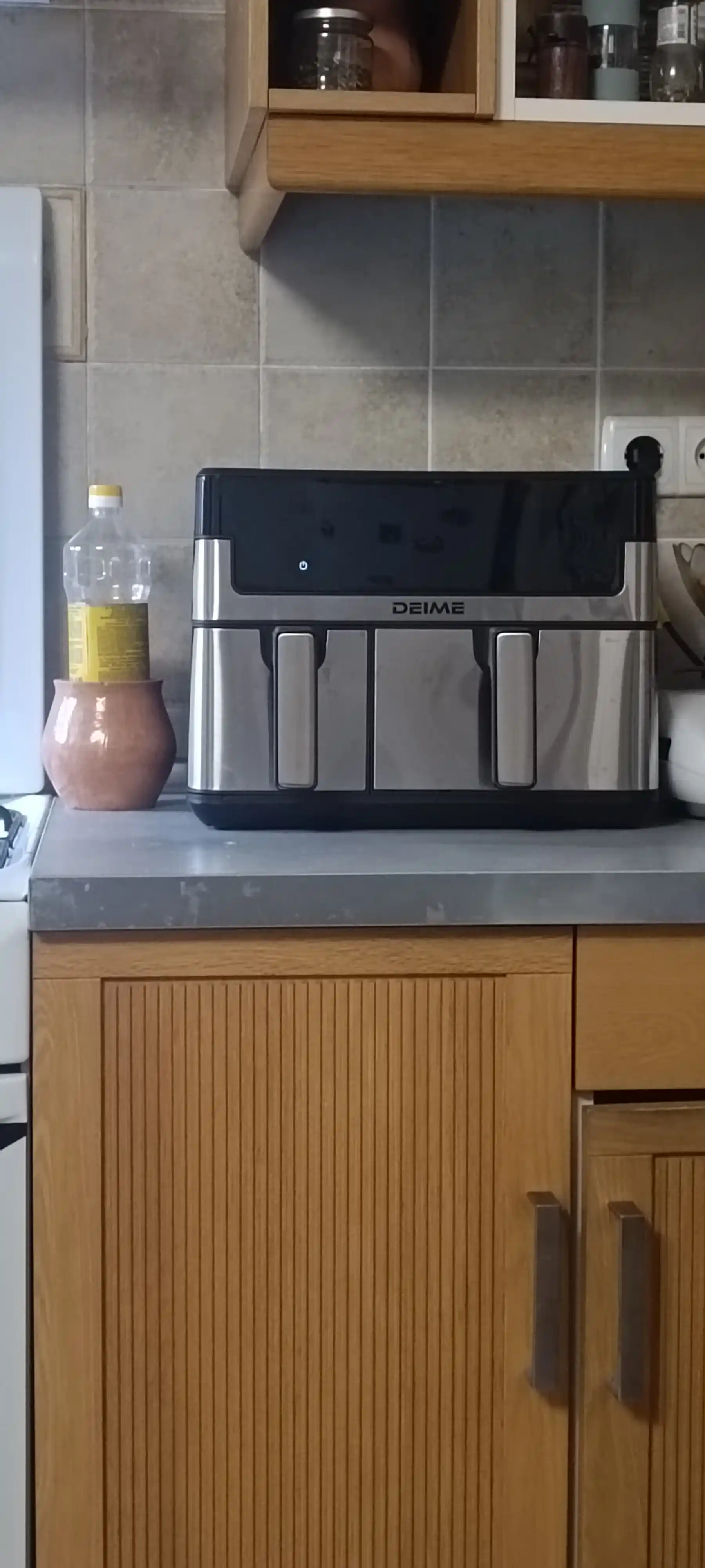 Deime aerogrill, 6, 7, 8, 10 l, yog‘siz qovurish, 1800 Vt quvvatli, ko‘p funksiyali