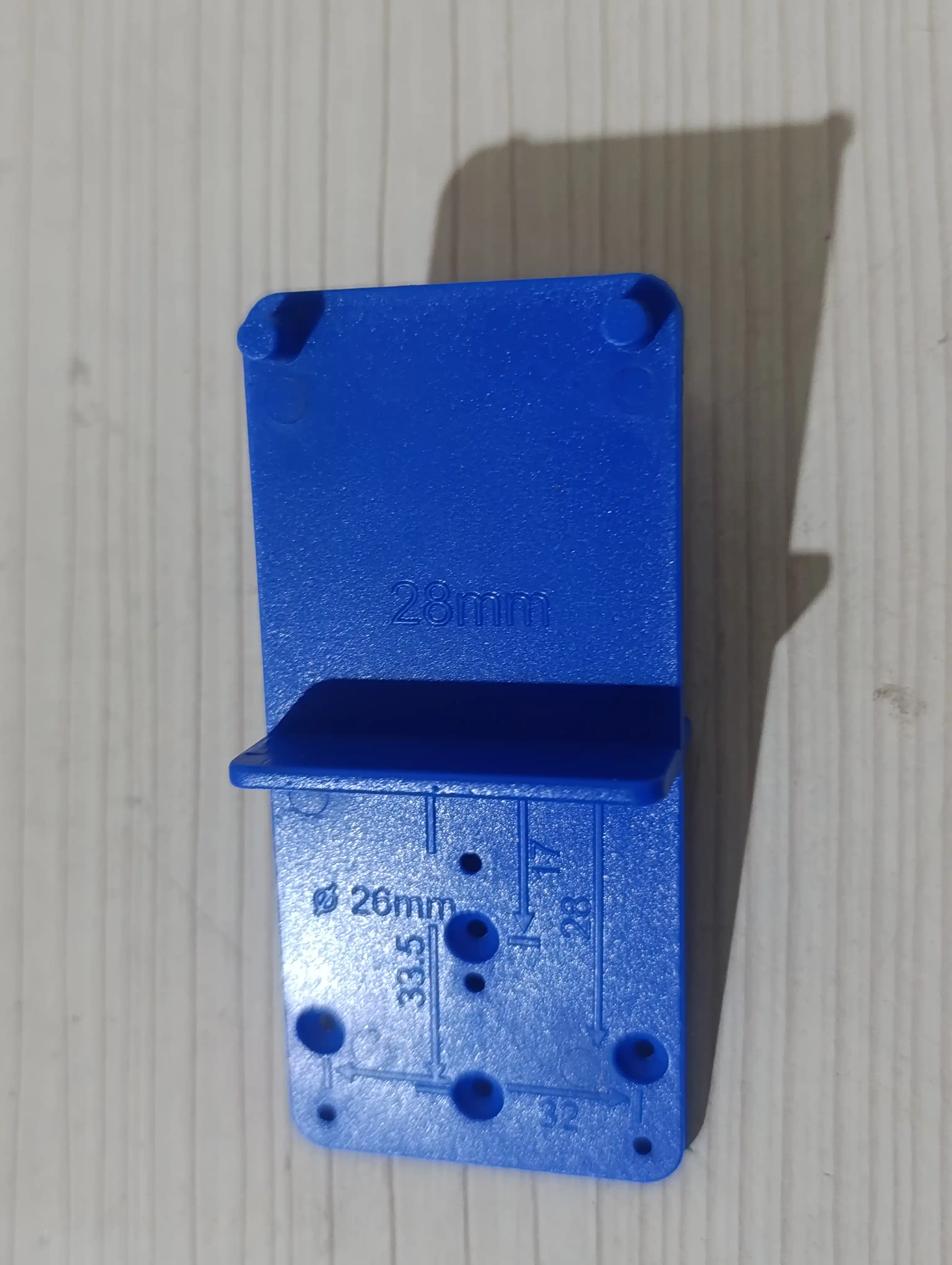 Shablon mebel eshik ilmogini ornatish uchun, universal, 28/35/40 mm