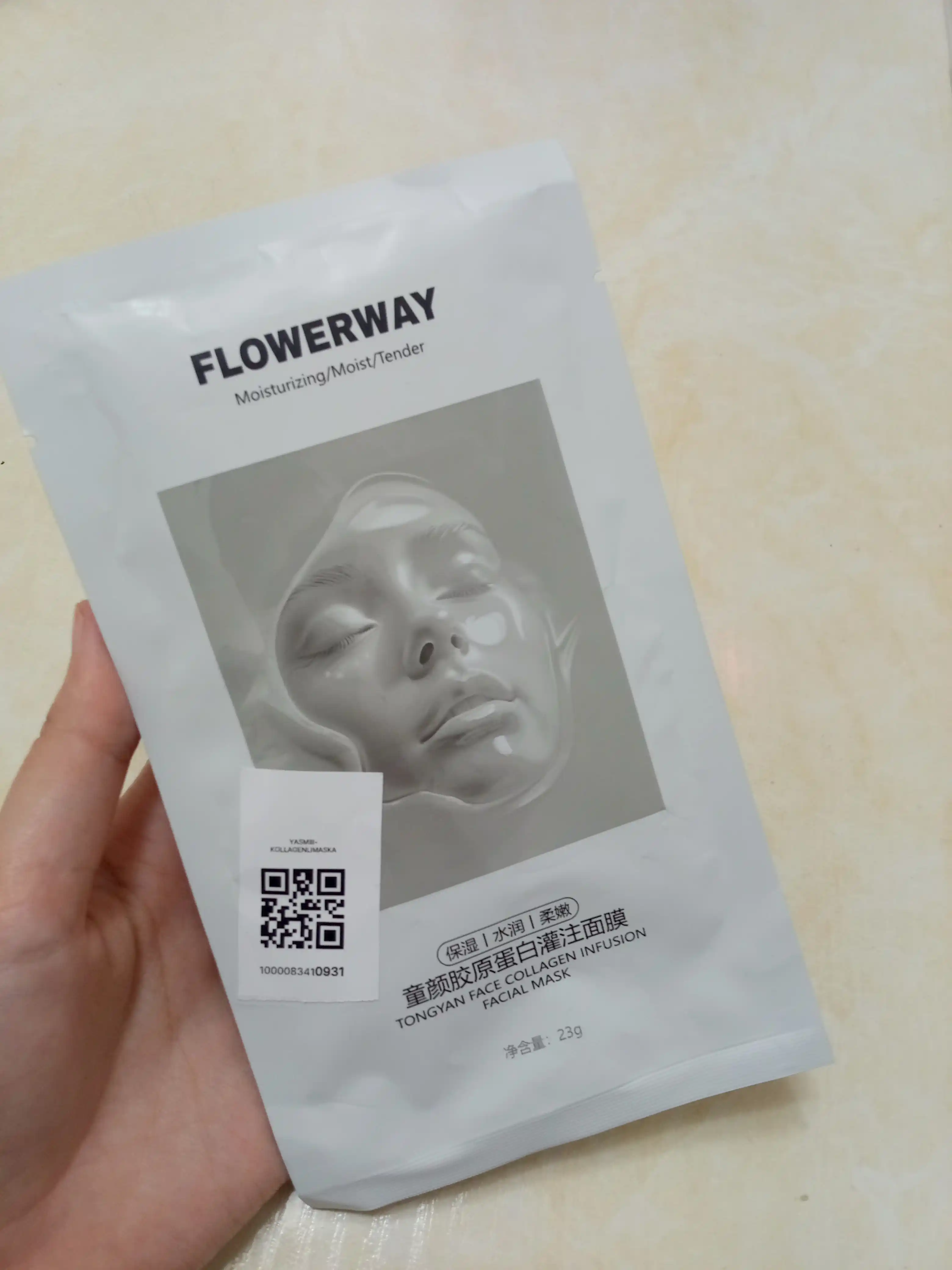 Flowerway collagenli yuz maska