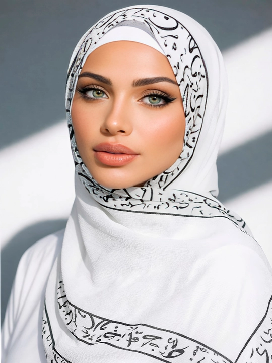 Misr ro'mol ayollar uchun, krep-shifon ro'mol 120 x 120 - 