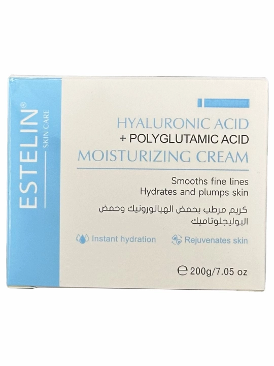 Увлажняющий крем для лица с гиалуроновой кислотой, Estelin Hyaluronic Aci, 200 g