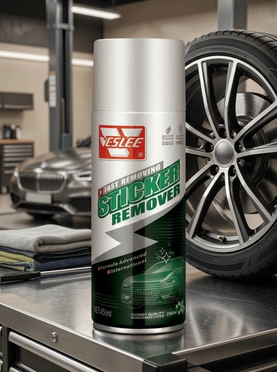Удалитель наклеек и следов скотча Veslee Sticker Remover, аэрозоль для авто и дома, 450 мл — ROYALPL-002