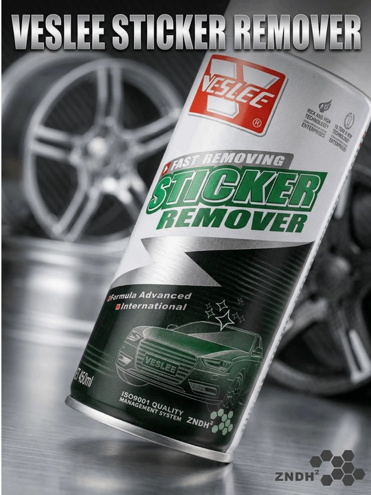 Удалитель наклеек и следов скотча Veslee Sticker Remover, аэрозоль для авто и дома, 450 мл