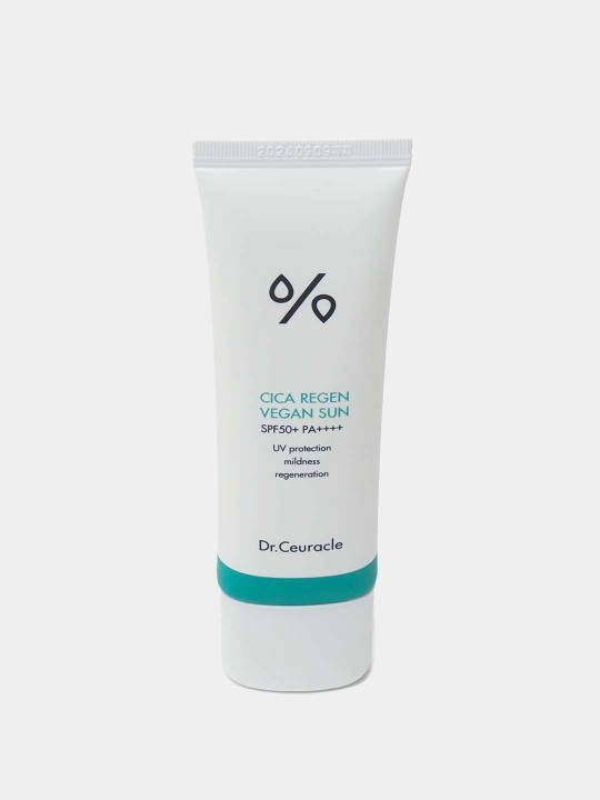 Quyoshdan himoya qiluvchi vegan  kremi Dr.Ceuracle Cica Regen va pro balance  Sun SPF 50+ - 