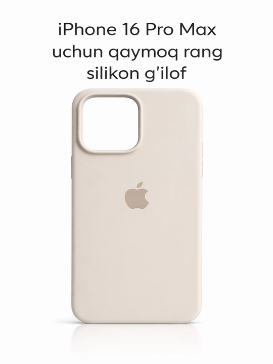 IPhone 17 / 16 / 15 / 14 / 13 / 12 Pro Maxlar uchun silikon g‘iloflar