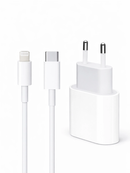 IPhone uchun 20W tezkor zaryadlovchi adapter USB-C dan Lightning kabel bilan