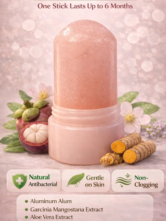 Натуральный минеральный дезодорант, квасцовый, Deodorant Stick Banafa, U&I 70 гр