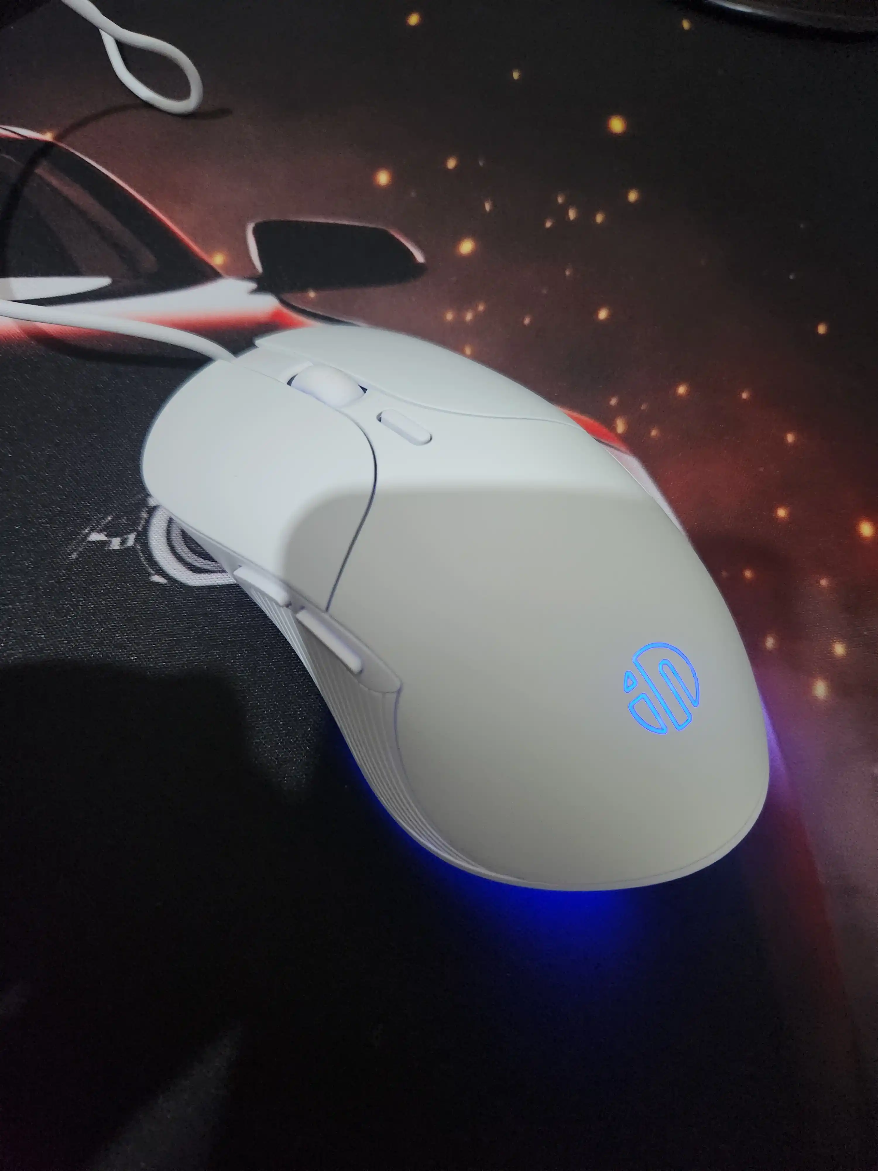 O‘yin sichqonchasi, simli, shovqinsiz va RGB yoritgichli, optik sensor, 12800 DPI