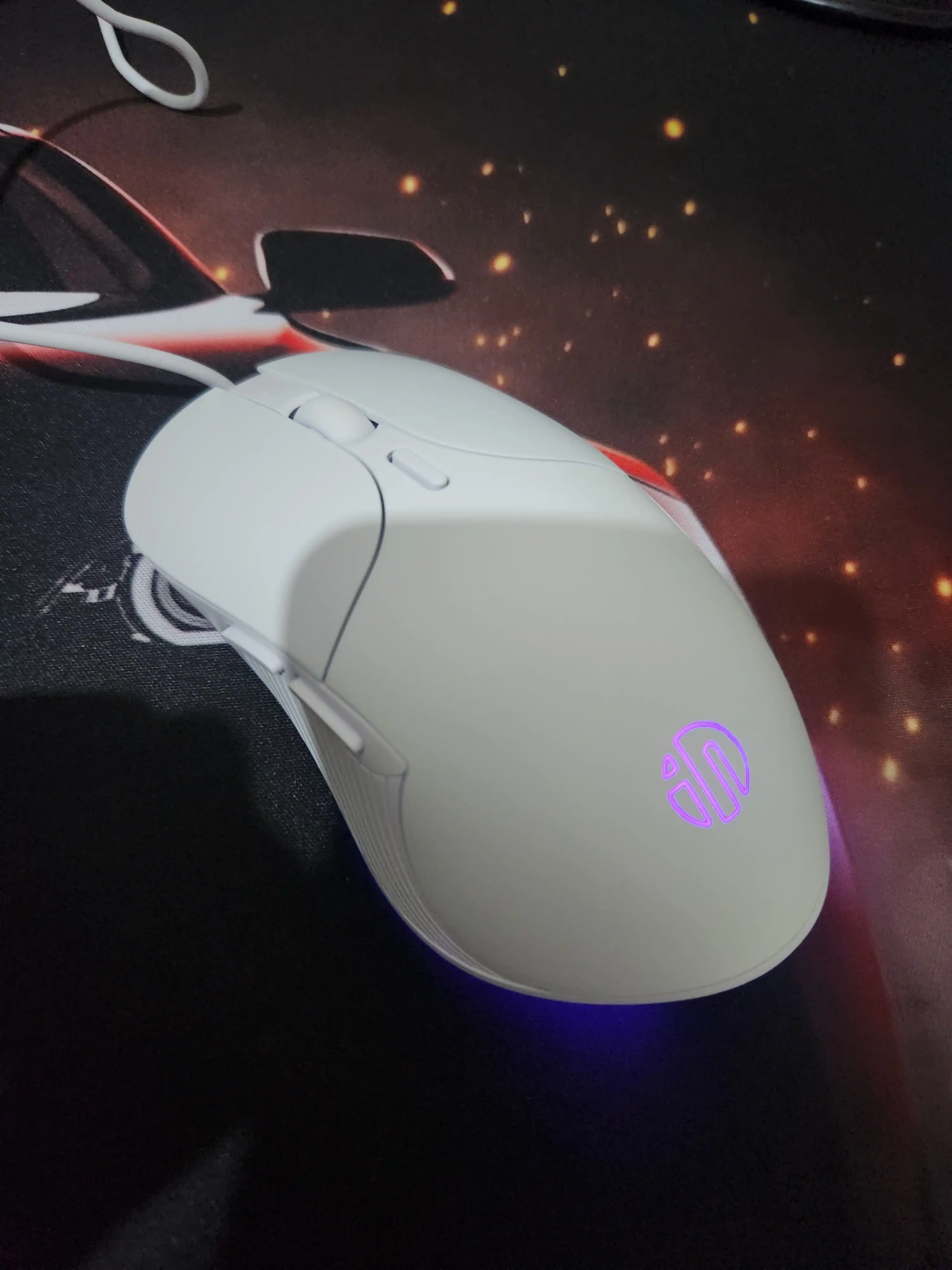 O‘yin sichqonchasi, simli, shovqinsiz va RGB yoritgichli, optik sensor, 12800 DPI