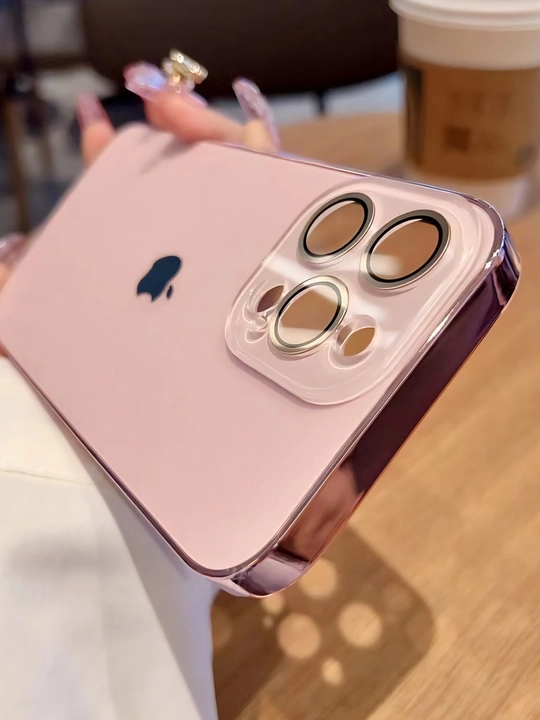 Chexol iPhone 11, 12, 13, 14, 15, 16 Pro Max uchun, kamera himoyali g'ilof