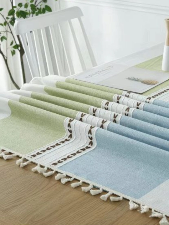 Dekorativ dasturxon 120×180 – 6 kishilik, zamonaviy stol bezagi