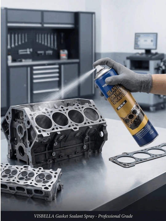 Visbella Copper Gasket misli germetik-spreyi, prokladkalar uchun aerozol yelimi, 250 ml
