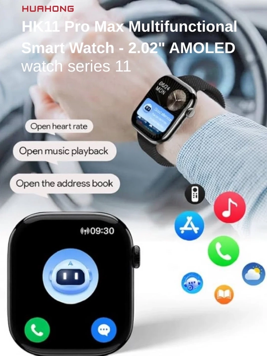 Часы Series 11, AMOLED, 46 мм, AMOLED, 2,02 дюйма, ультратонкие