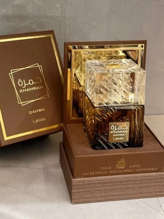 Lattafa Xamrah parfyum suvi, pralin va doljin aromati, ayollar va erkaklar uchun 100 ml