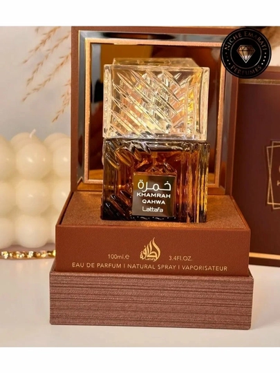 Lattafa Xamrah parfyum suvi, pralin va doljin aromati, ayollar va erkaklar uchun 100 ml