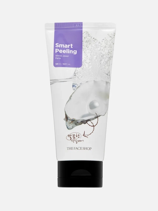 The Face Shop Smart Peeling White Jewel yuz uchun marvaridli piling-skatka, 120 ml - 