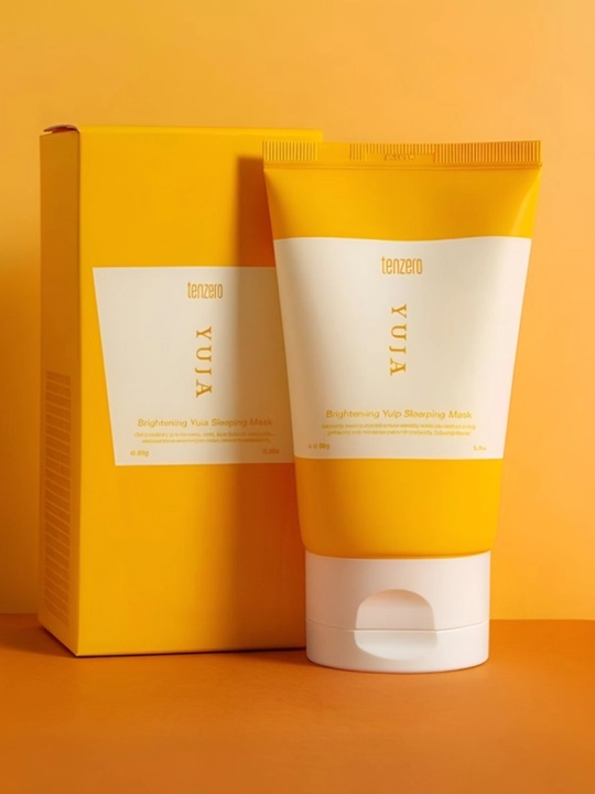 Ночная маска для лица Tenzero Sleeping Mask: Collagen для упругости и Yuja  для сияния - 