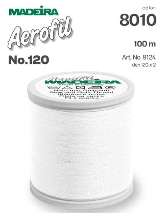 Нитки швейные Madeira Aerofil №120, 100 м - 