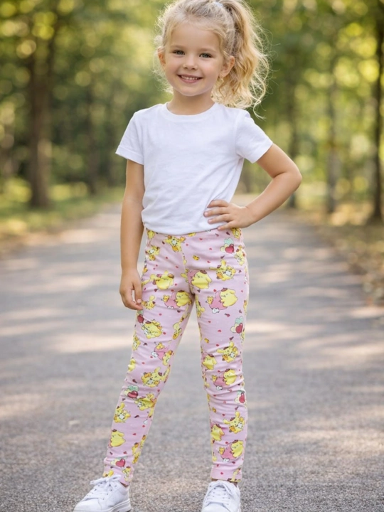 Лосины для девочки, х/б трикотаж, Пекин, 4-8лет, рост 104-128 см - 