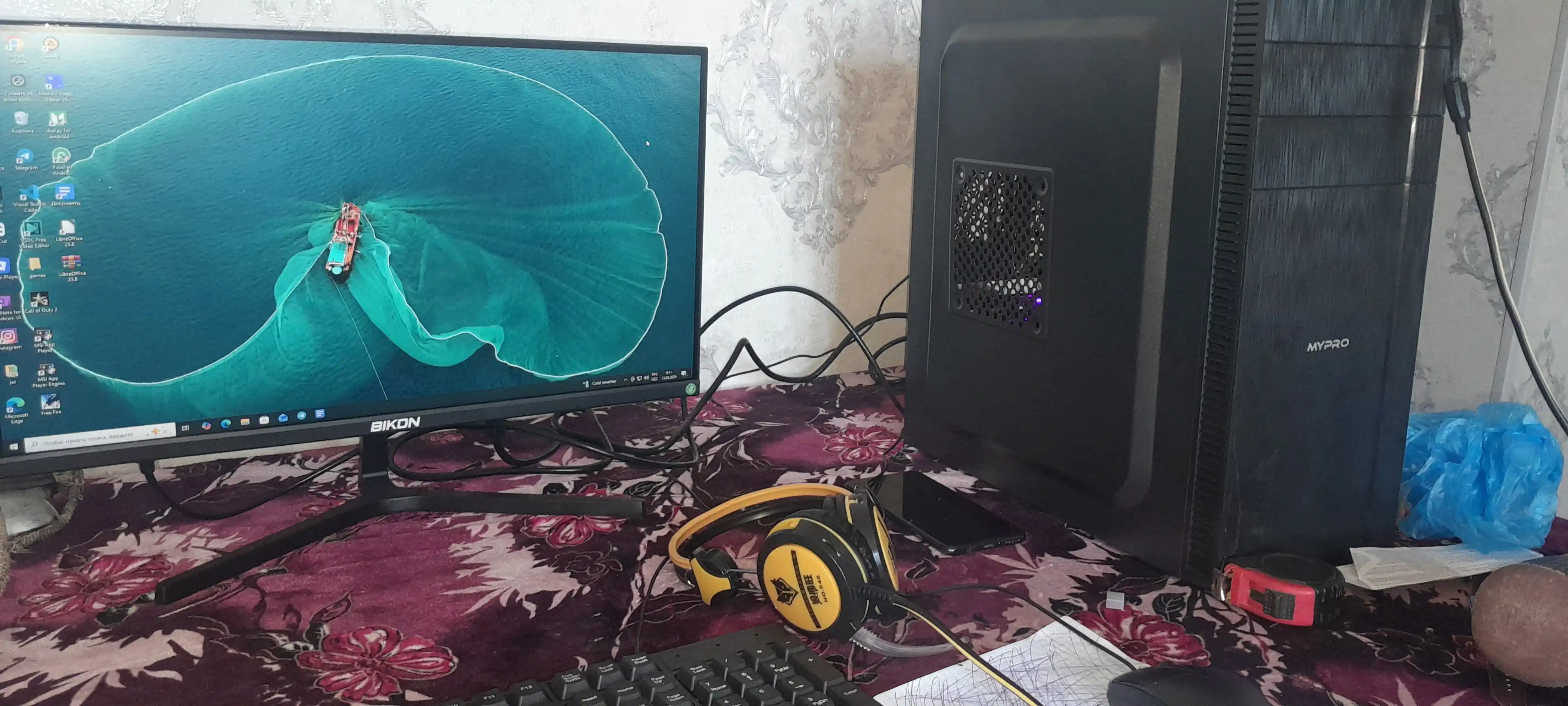 Kompyuter Intel Core i3,i5,i7 4 yadro protsessoriga asoslangan tizim bloki ofis uchun