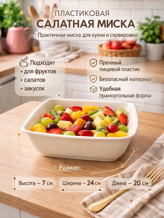 Декоративная миска для фруктов и ягод, в форме сердца