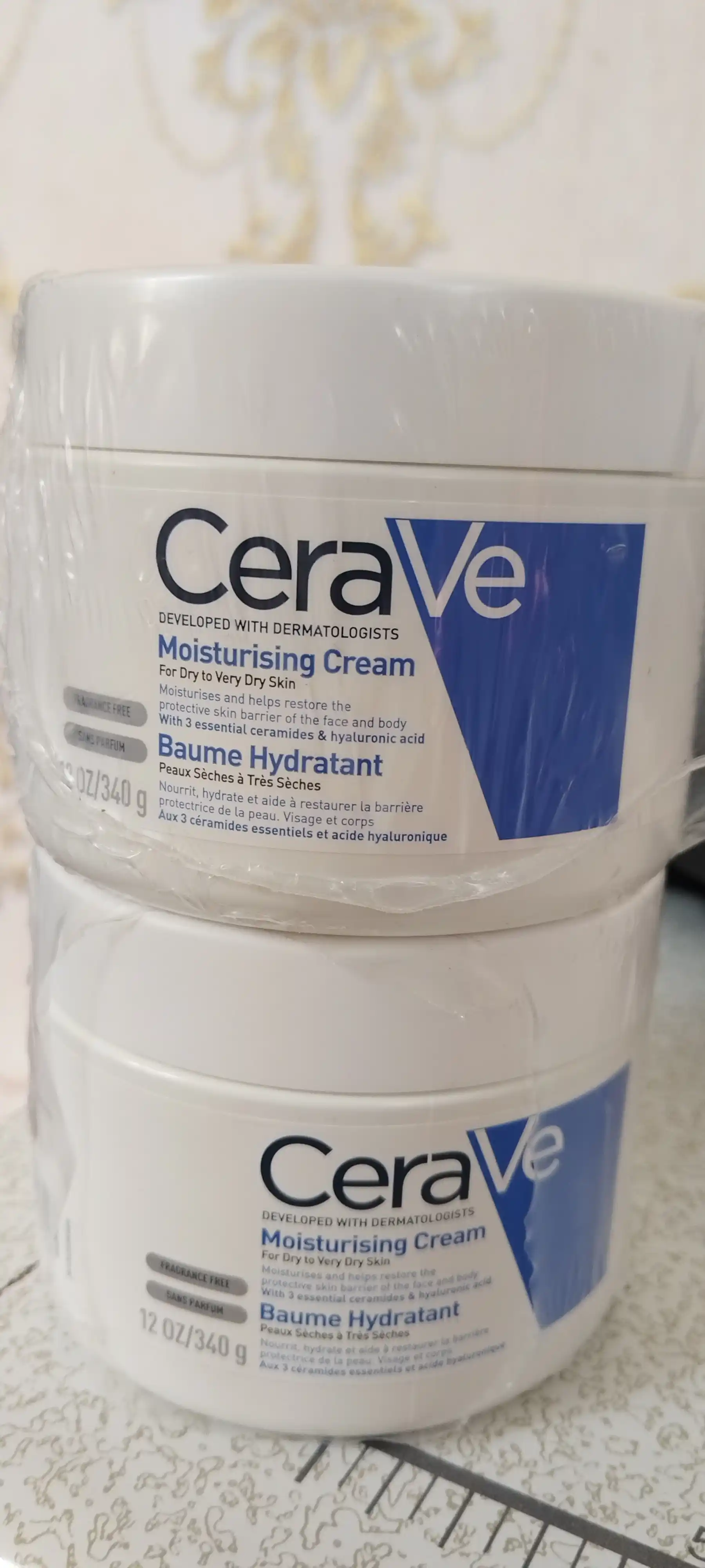 CeraVe Quruq va juda quruq yuz va badan terisi uchun namlantiruvchi krem, 340 g