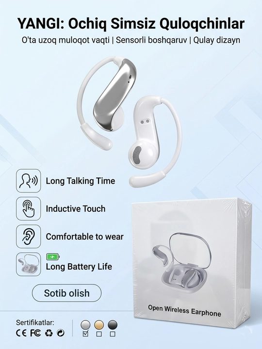 Open Wireless Earphones — Инновационные беспроводные наушники открытого типа - 