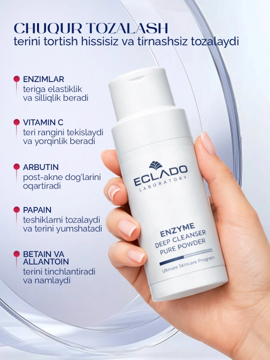 Энзимная пудра для умывания лица Eclado Enzyme Deep Cleanser Pure Powder, 100 г