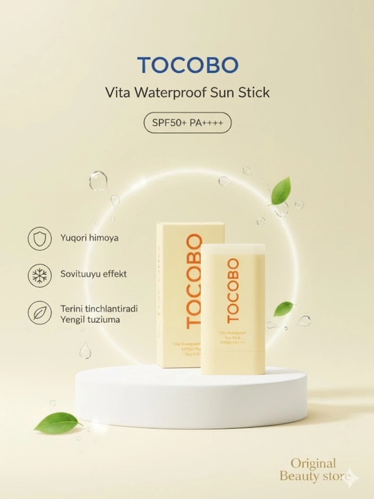 Yuz uchun quyosh tayoqchasi Tocobo Cotton Soft Sun Stick SPF 50 + PA++++ - 