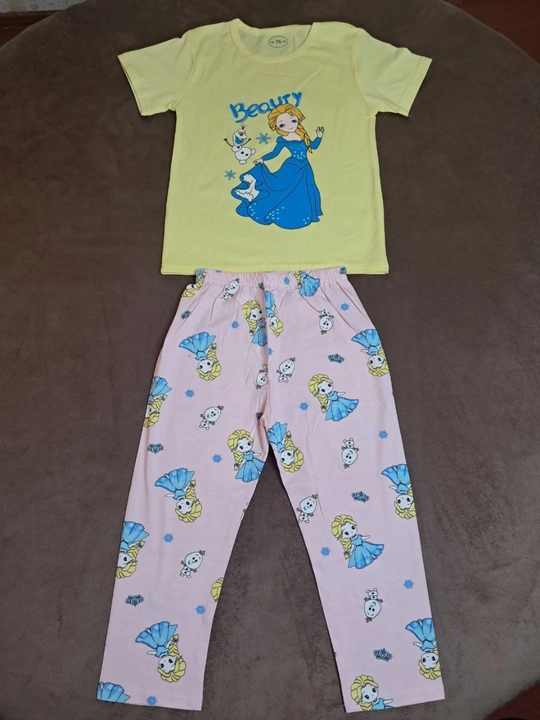 Комплект для девочки, футболка с брюками, х/б трикотаж, Пекин, 1-6лет
