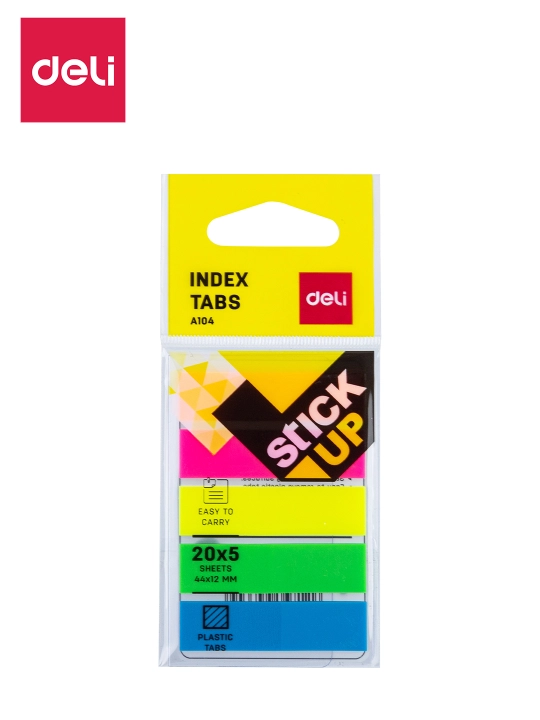 Stiker qog'oz indeks 44х12 (ranglar) 10402 Deli, 10402-EA - 