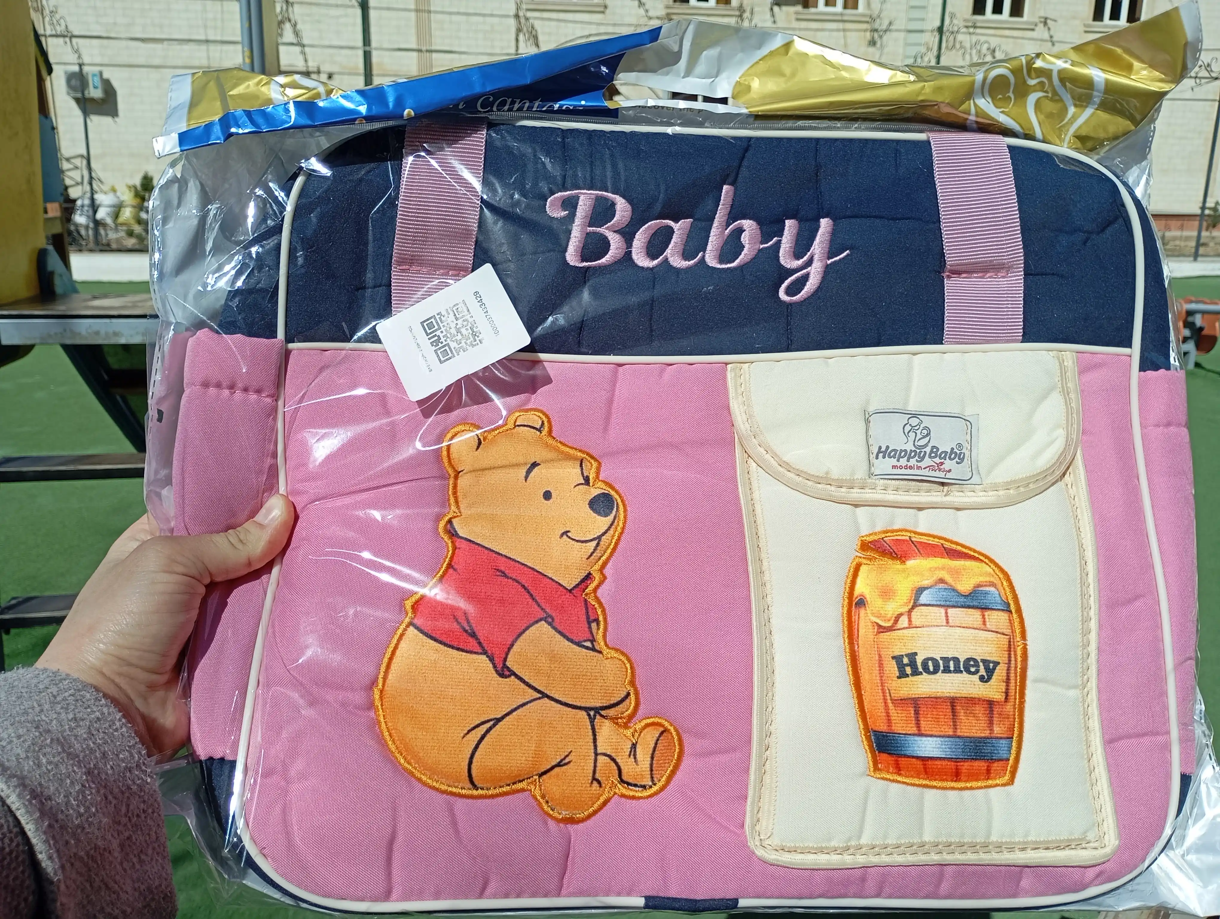 Happy Baby Baby organayzer sumkasi, ona va bola uchun, katta sig‘imli, tug‘ruqxona va sayr uchun