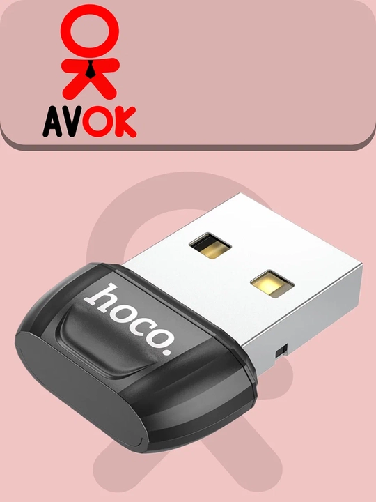 Адаптер Hoco UA18, USB на Bluetooth 5.0, поддержка нескольких устройств, чёрный - 