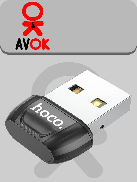 Адаптер Hoco UA18, USB на Bluetooth 5.0, поддержка нескольких устройств, чёрный