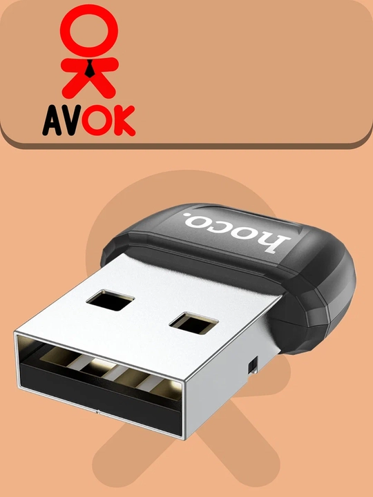 Адаптер Hoco UA18, USB на Bluetooth 5.0, поддержка нескольких устройств, чёрный