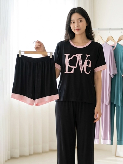 Pijama ayollar uchun, uy kiyimi, yengil matodan, o'lchamlar 46-48-50, M, L