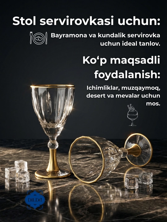 Rangli shishadan tayyorlangan, issiqqa chidaml, ichimliklar uchun fujerlar, 6 dona to‘plam