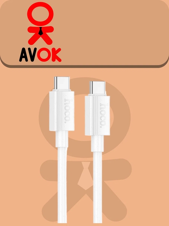 Кабель Type-C - Type-C Hoco X105 Hero, поддержка быстрой зарядки PD 60W, для ноутбуков и смартфонов - 